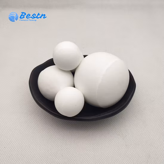 Utilizado para equipos de molienda, bolas de molienda de alúmina de alta dureza, medios de bolas de cerámica